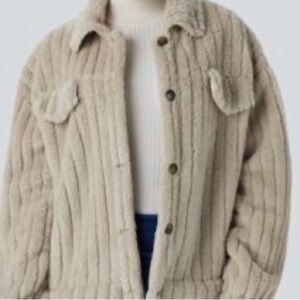Women’s Beige Fleece Jacket